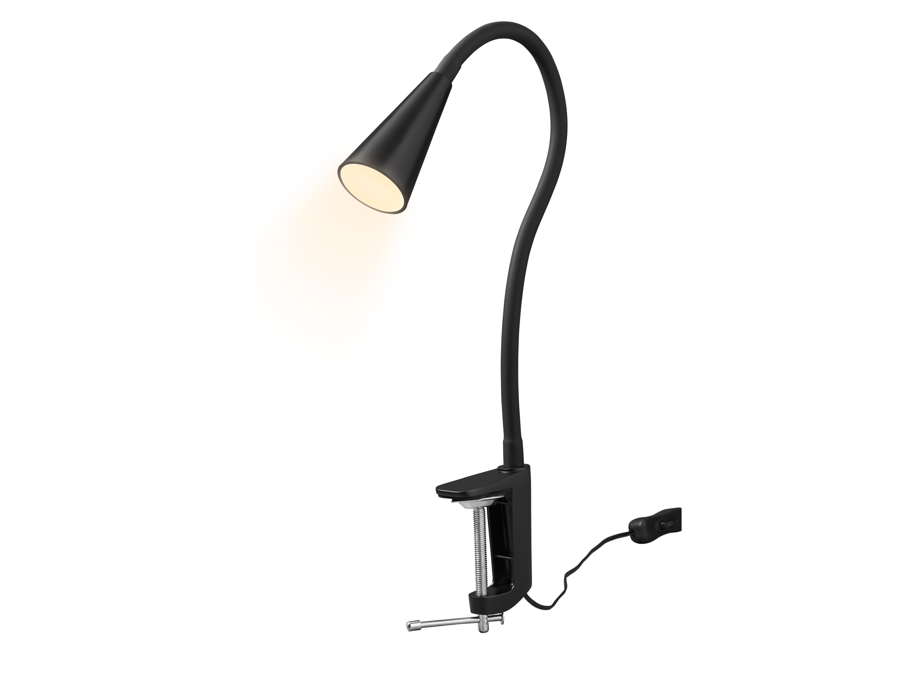 LIVARNO® Lampka LED z mocowaniem, 3,5 W (Reflektor LED z klipsem, Czarny)