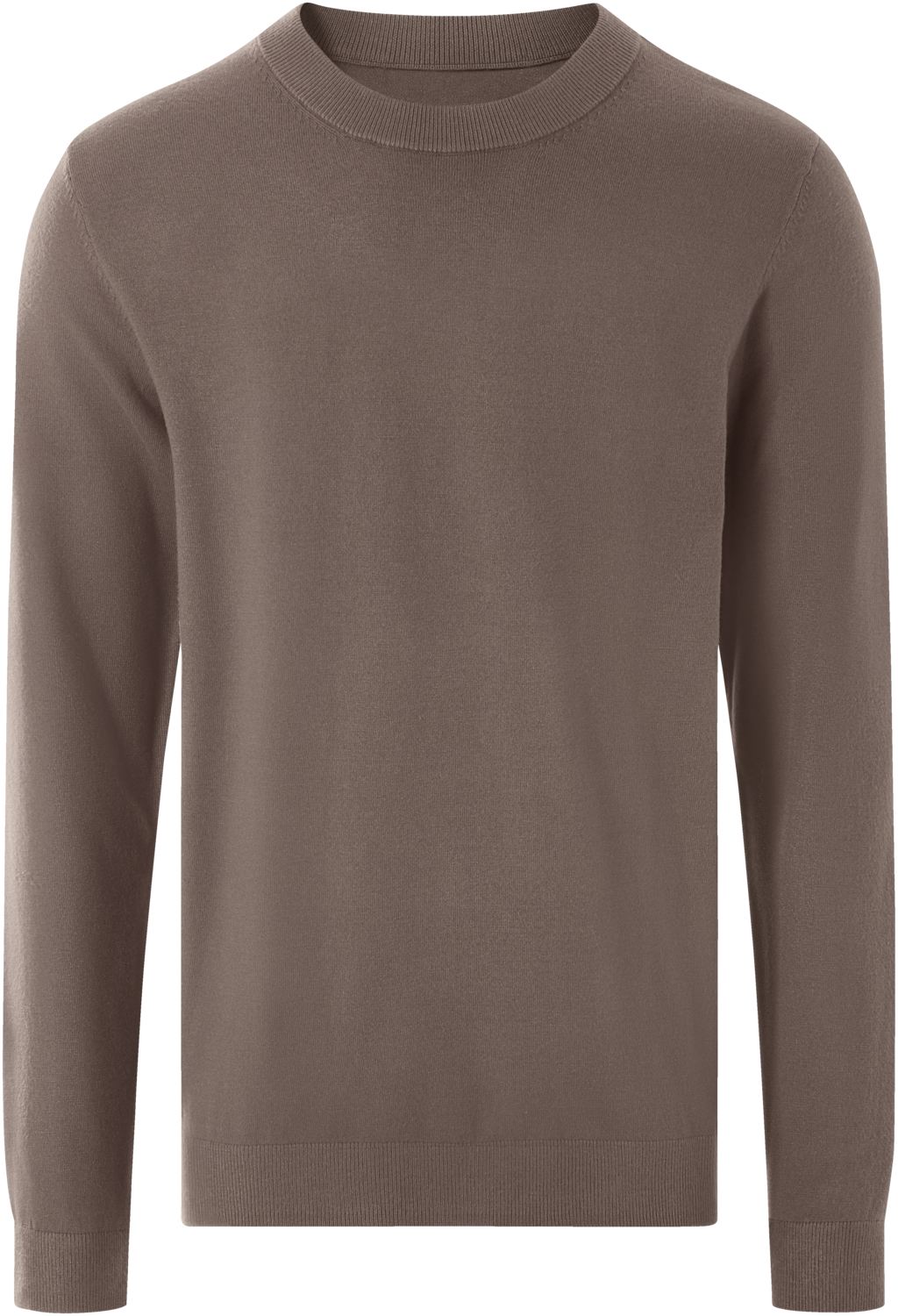 ESMARA MEN Męski sweter z drobnego dzianiny (Brązowy, XL (56/58))