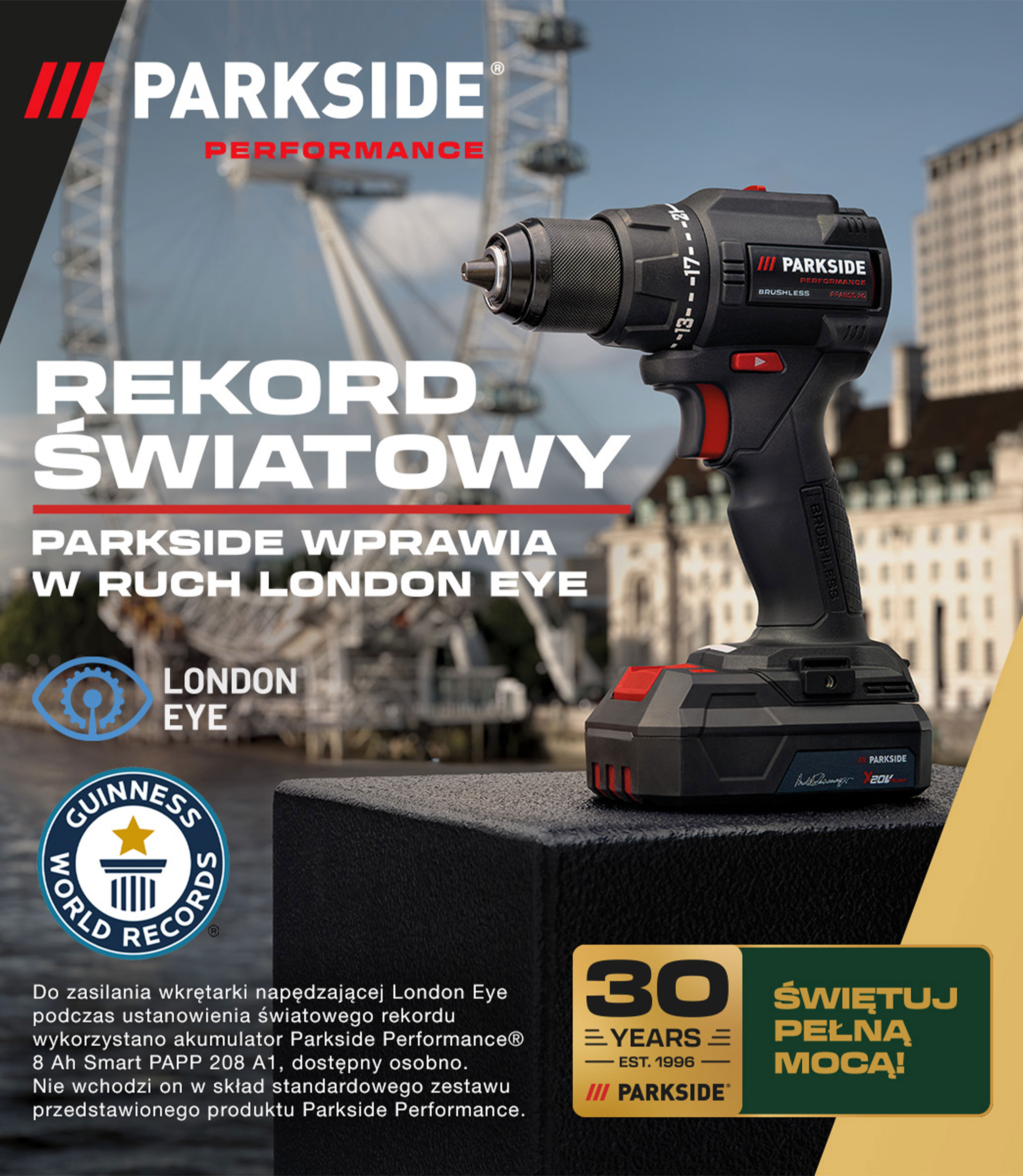 PARKSIDE PERFORMANCE Akku-Bohrschrauber Weltrekord Banner (Mobile)