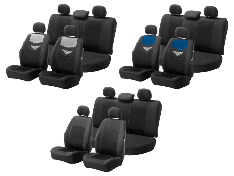 Pełny ekran: ULTIMATE SPEED® Zestaw pokrowców na fotele samochodowe, 14-częściowy - zdjęcie 1