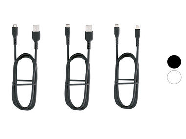 TRONIC® Kabel do ładowania i transmisji danych, USB-C, USB-A i Micro