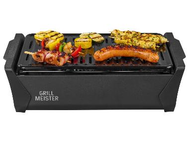 GRILLMEISTER Grill stołowy na węgiel drzewny z aktywną wentylacją