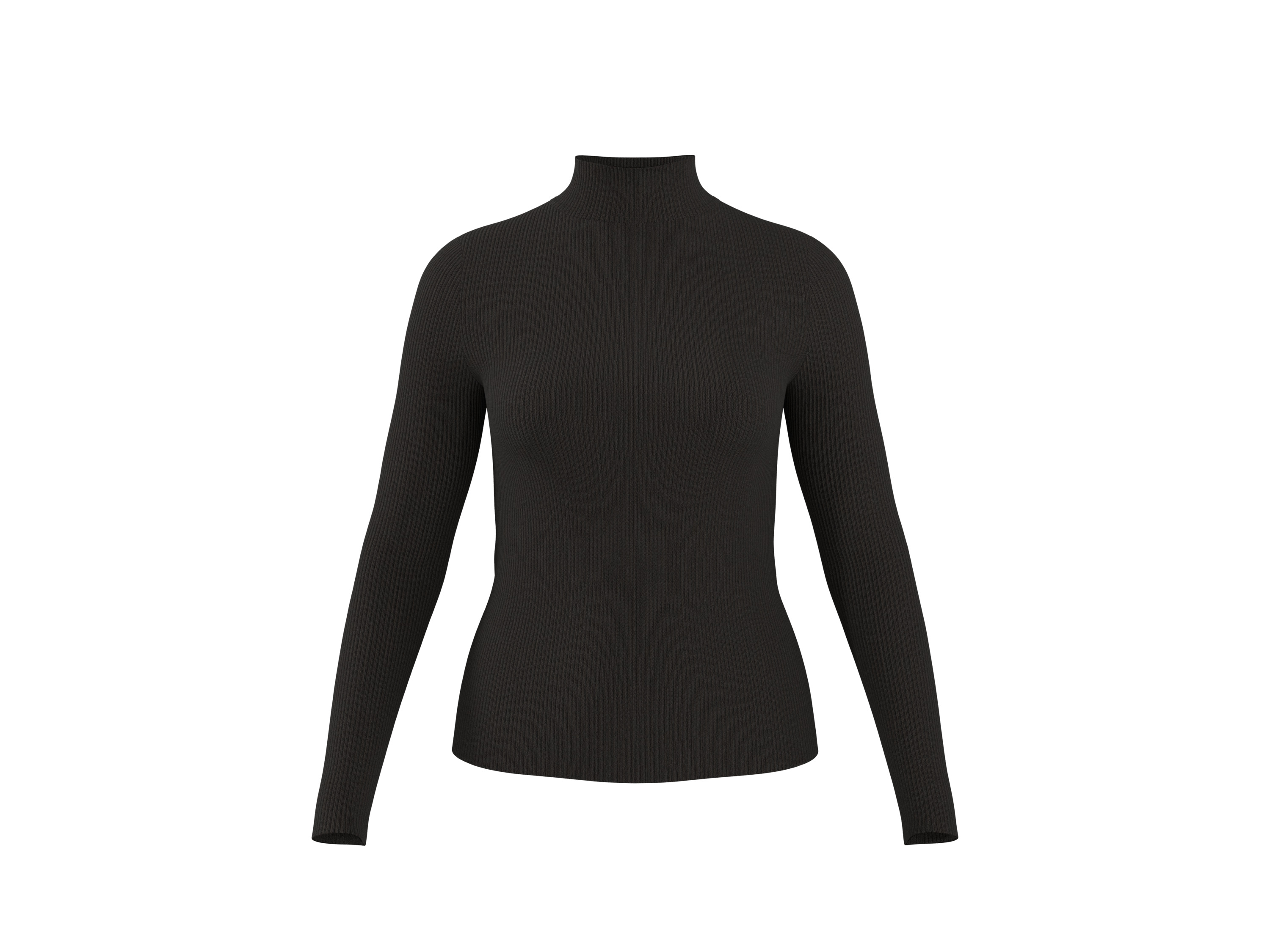ESMARA® Sweter z cienkiej dzianiny damski (Czarny, XS (32/34))