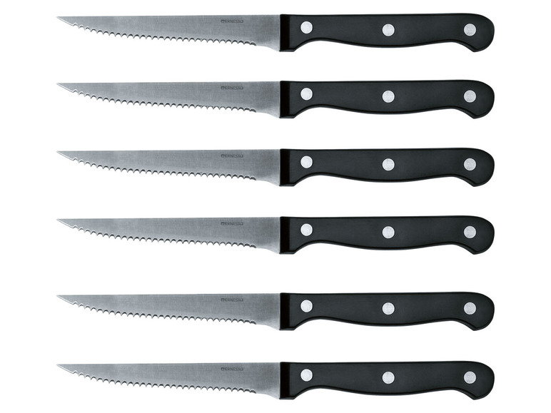 Pełny ekran: ERNESTO Zestaw 6 noży do steków ze stali szlachetnej - zdjęcie 1
