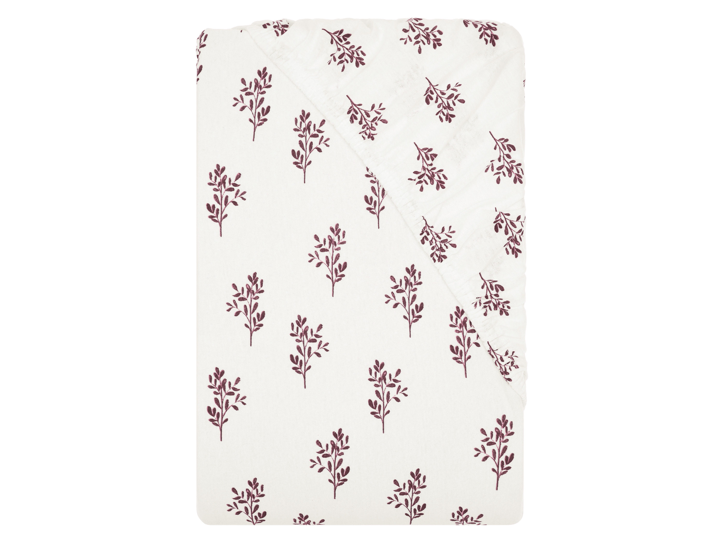 LIVARNO® Prześcieradło z gumką z dżerseju, 180-200 x 200 cm (gałęzie)