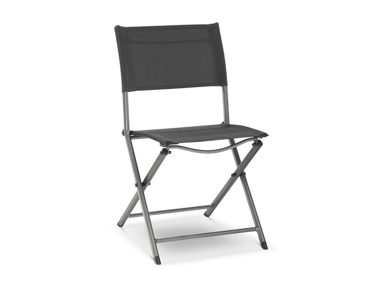 Pełny ekran: LIVARNO home Aluminiowy zestaw balkonowy Houston, stolik i 2 krzesła, srebrny/ szary - zdjęcie 4