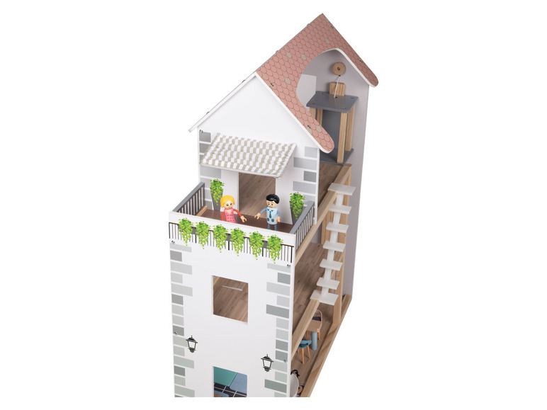 Pełny ekran: Playtive Drewniany domek dla lalek z wyposażeniem - zdjęcie 5
