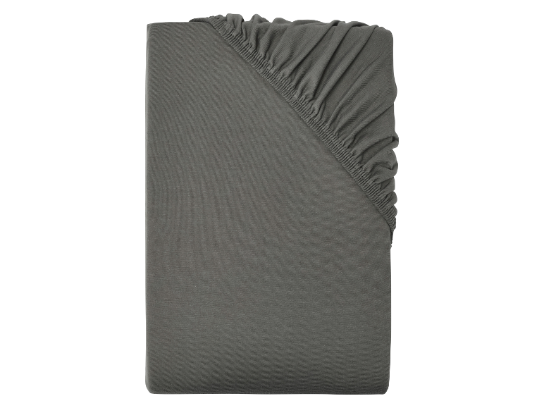 Szara jerseyowa prześcieradło