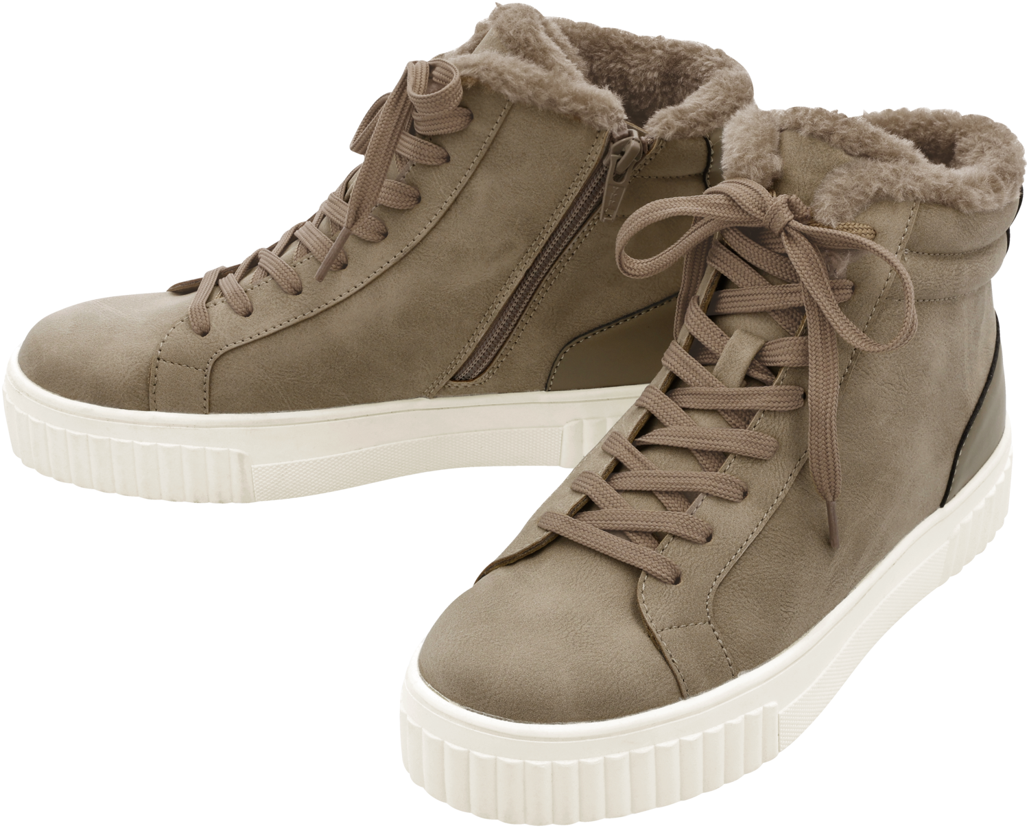 ESMARA® Sneakersy damskie z wysoką cholewką (Beżowy, 41)