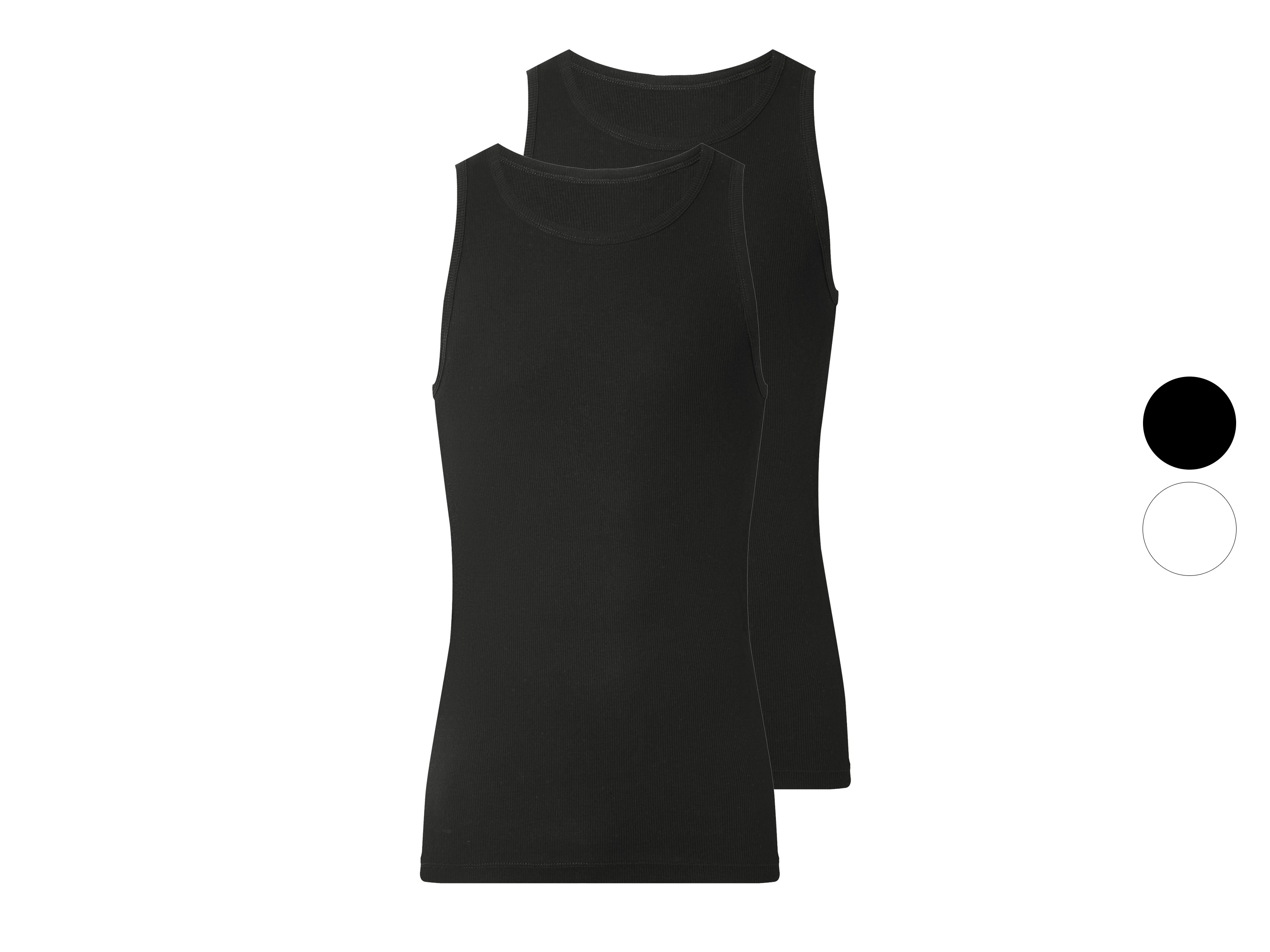 esmara Men Podkoszulki męskie z bawełny, 2 sztuki