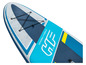 Niebieska dmuchana deska do paddleboardingu Hydro-Force ze stylowym logo.