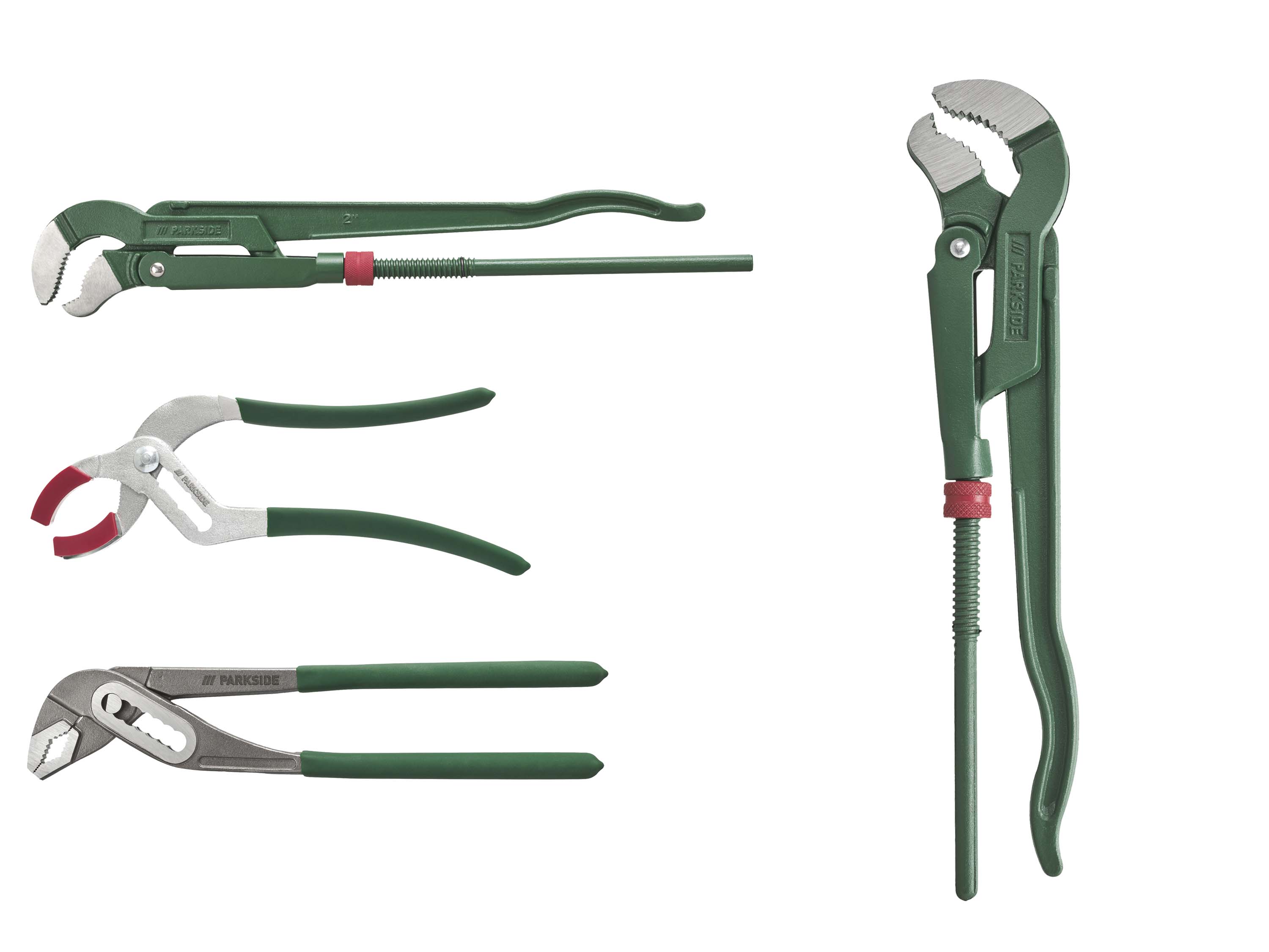 PARKSIDE® Zestaw 3 kluczy do narzędzi do instalacji sanitarnych / Klucz do rur