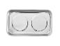 Taca ze stali nierdzewnej z dwoma wgłębieniami