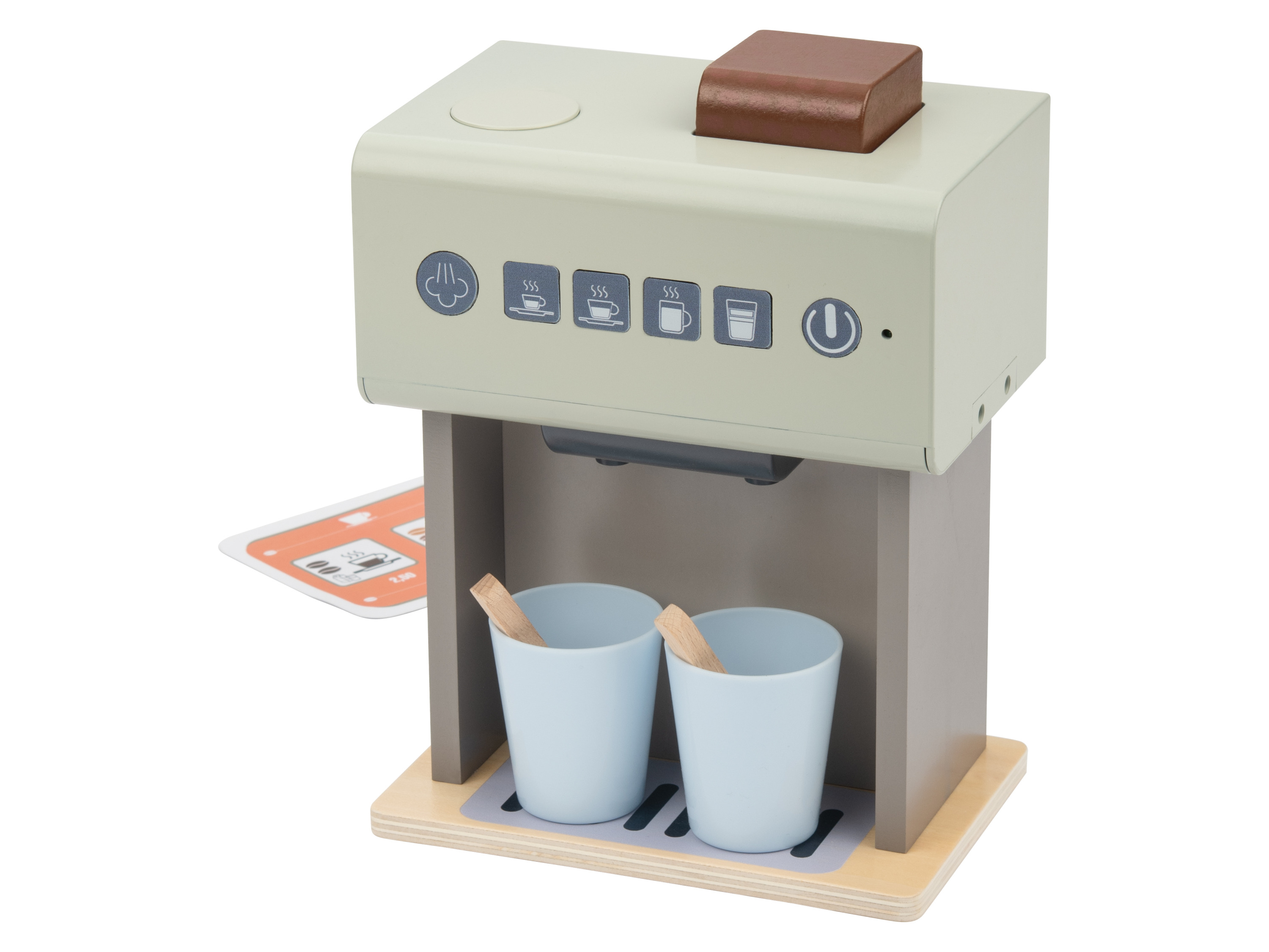 lupilu® Drewniany ekspres do kawy / robot kuchenny / garnek / piekarnik do zabawy (Ekspres do kawy)
