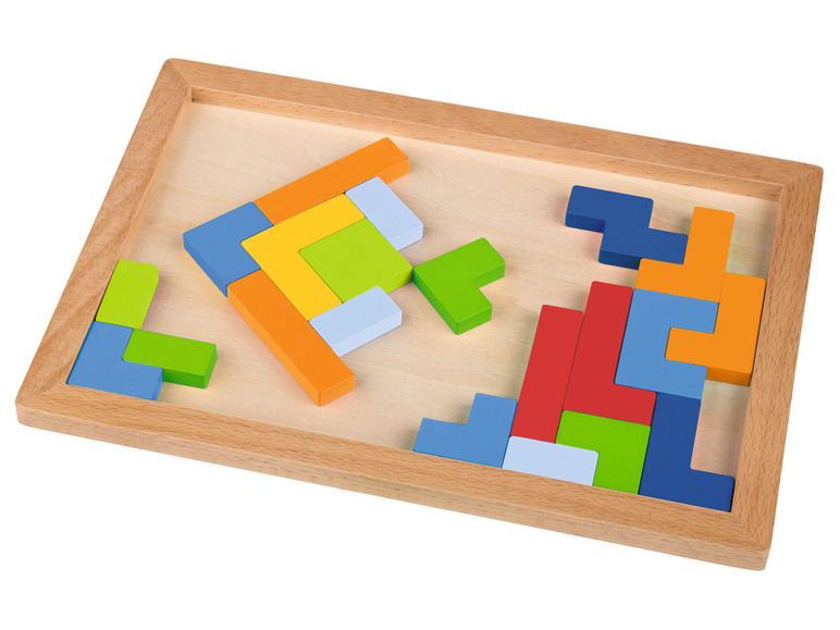 Pełny ekran: Playtive Puzzle drewniane lub Tablica geometryczna - zdjęcie 1