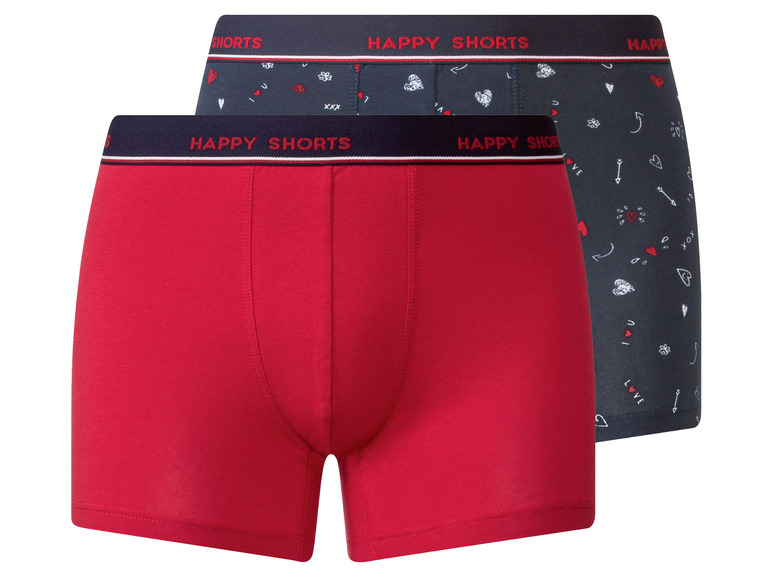 Pełny ekran: Happy Shorts Bokserki męskie z dżerseju, 2 pary - zdjęcie 2