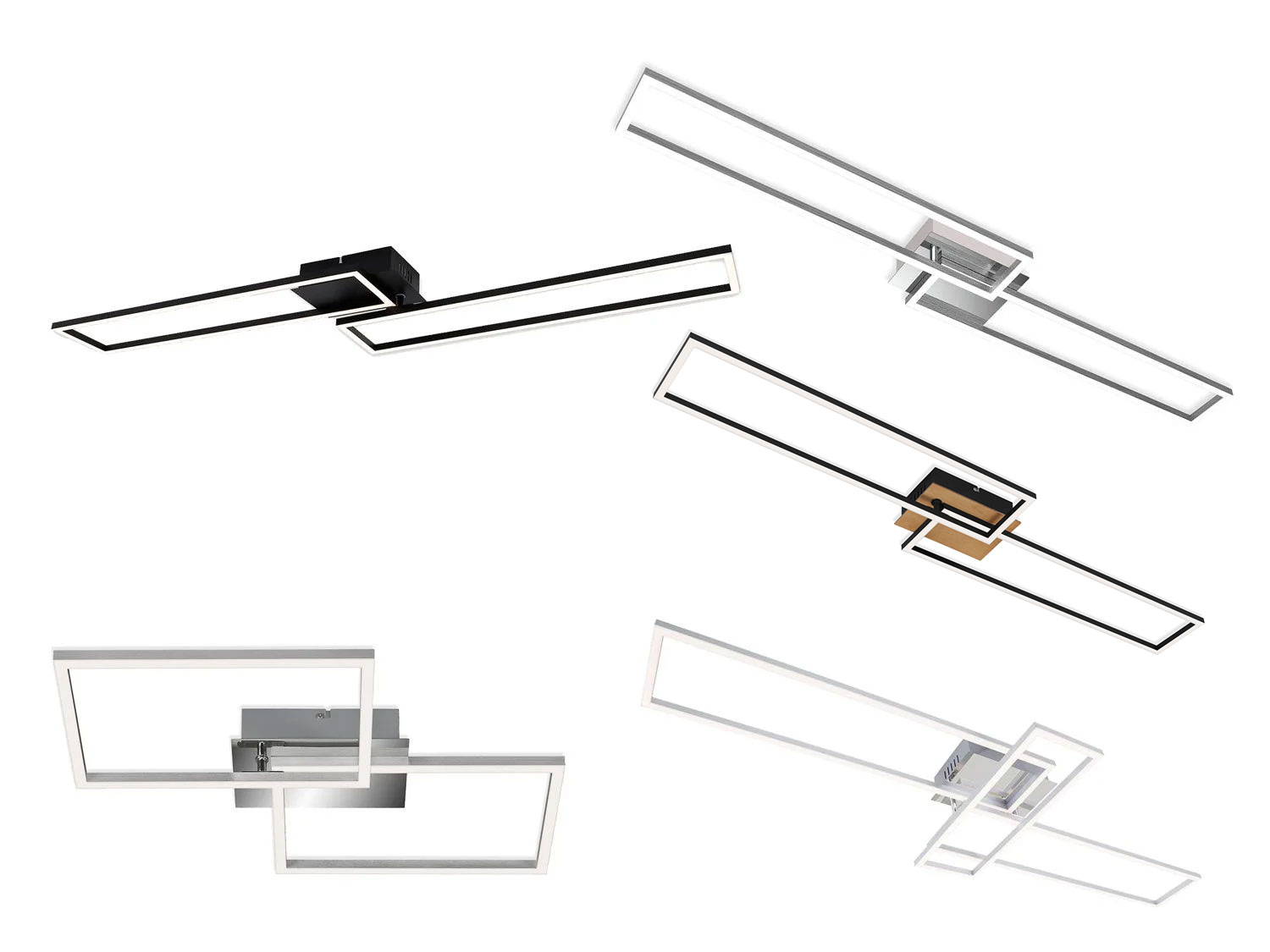 BRILONER CCT LED Designerska Lampa Sufitowa, Regulacja Barwy Światła i Jasności