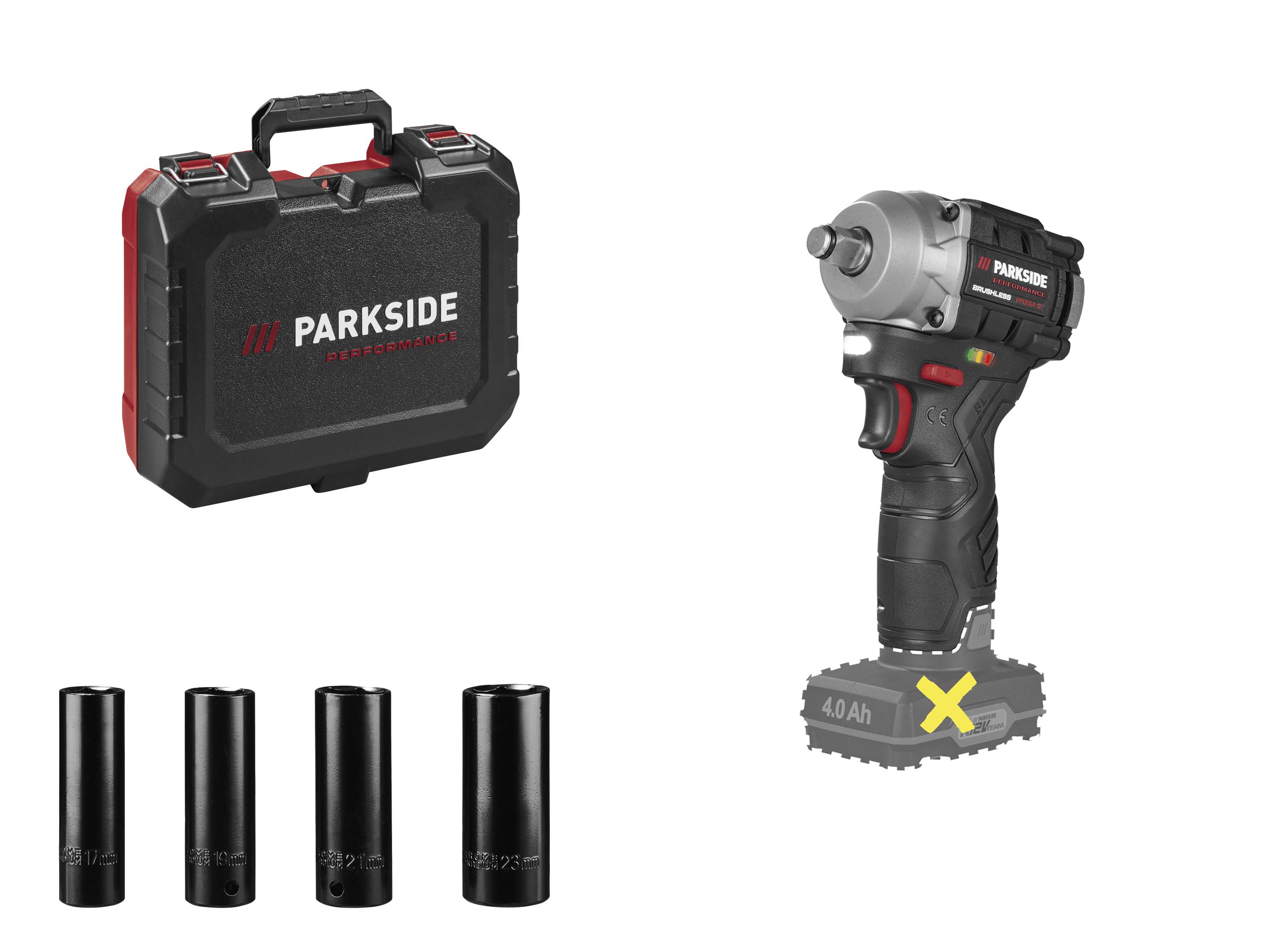 PARKSIDE PERFORMANCE® Akumulatorowa zakrętarka udarowa 12 V PPDSSA 12 A1 bez akumulatora – bez ładowarki