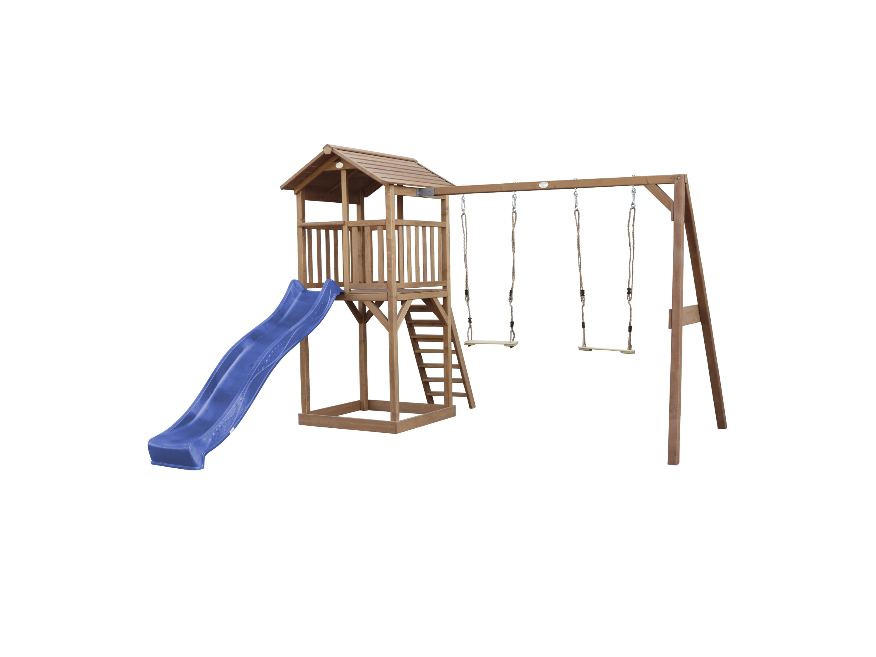 AXI Wieża do zabawy Beach Tower z podwójną huśtawką (Brązowy)