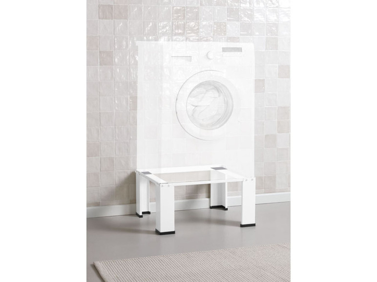 Pełny ekran: LIVARNO home Podstawa pod pralkę automatyczną ze stali, biała - zdjęcie 7
