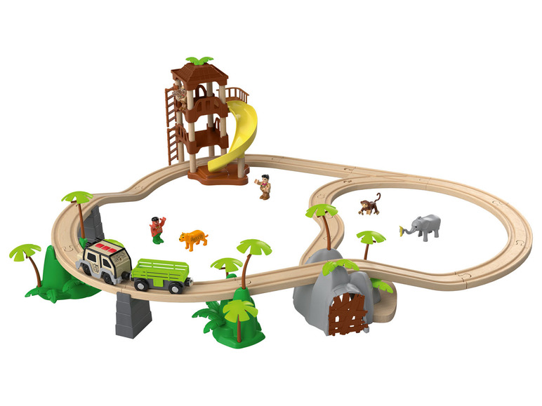 Pełny ekran: Playtive Drewniana kolejka dżungla lub stacja kolejowa - zdjęcie 11