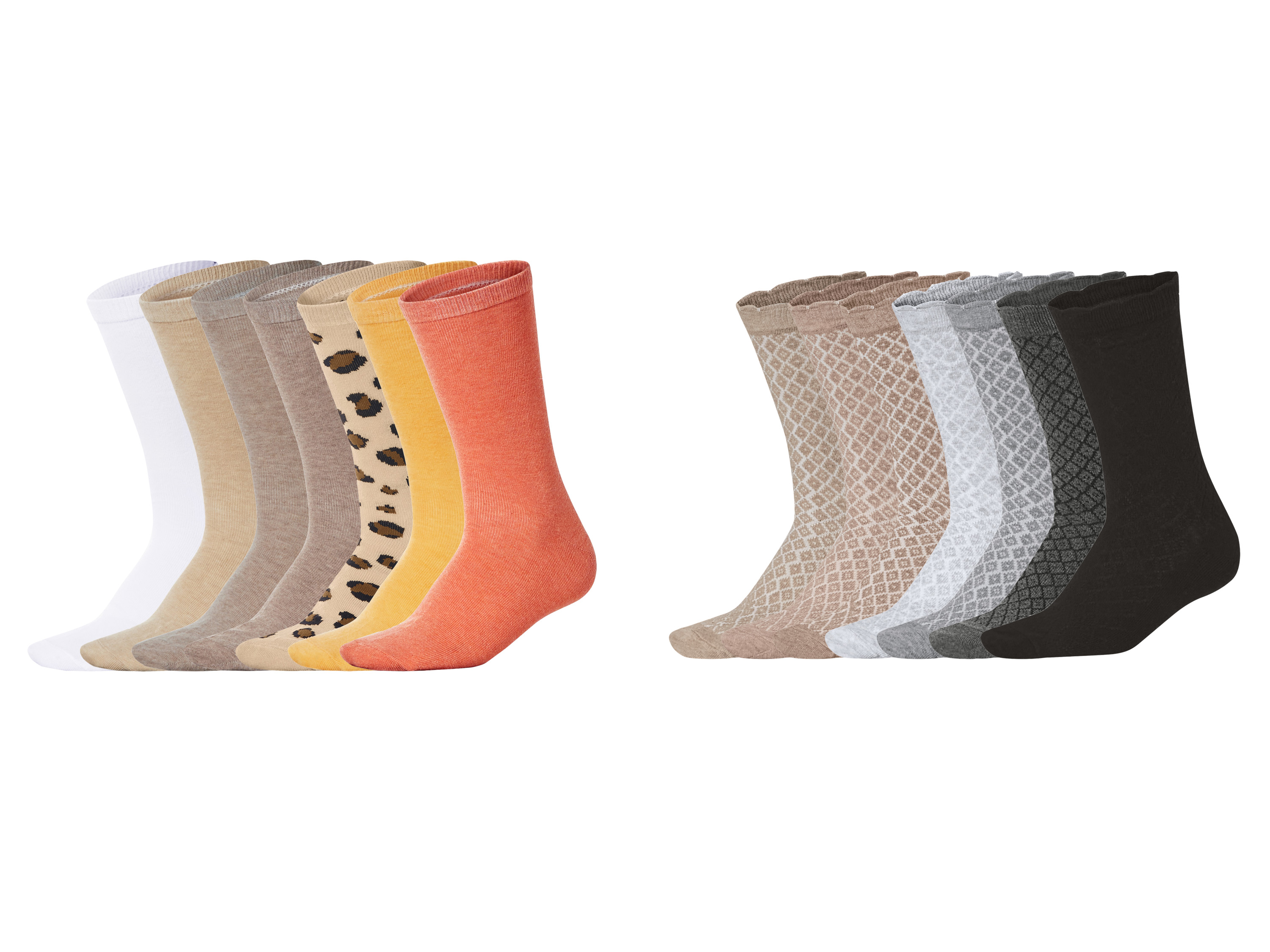 esmara® Skarpetki damskie z bawełną, 7 par