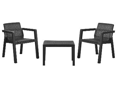LIVARNO® Zestaw mebli balkonowych, 3-częściowy