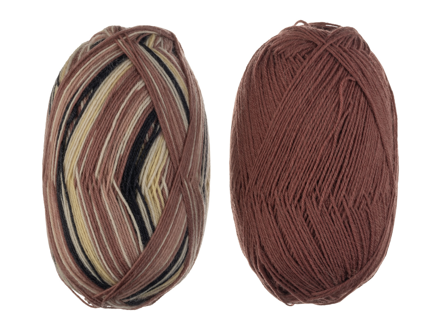 Crelando Anika Sock Yarn - Brown & Beige
