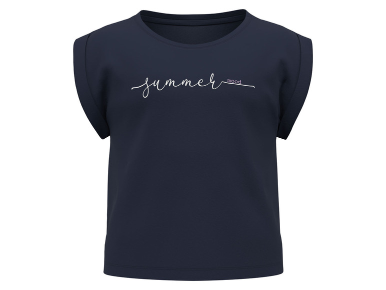 Pełny ekran: lupilu® T-shirt dla małych dziewczynek, 2 szt., z nadrukiem i okrągłym dekoltem - zdjęcie 16