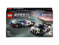 Zestaw LEGO Speed Champions z samochodami wyścigowymi BMW M4 GT3 i BMW M Hybrid V8.