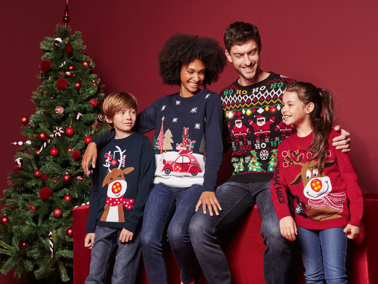 Pełny ekran: LIVERGY® Sweter świąteczny męski z efektem LED - zdjęcie 21