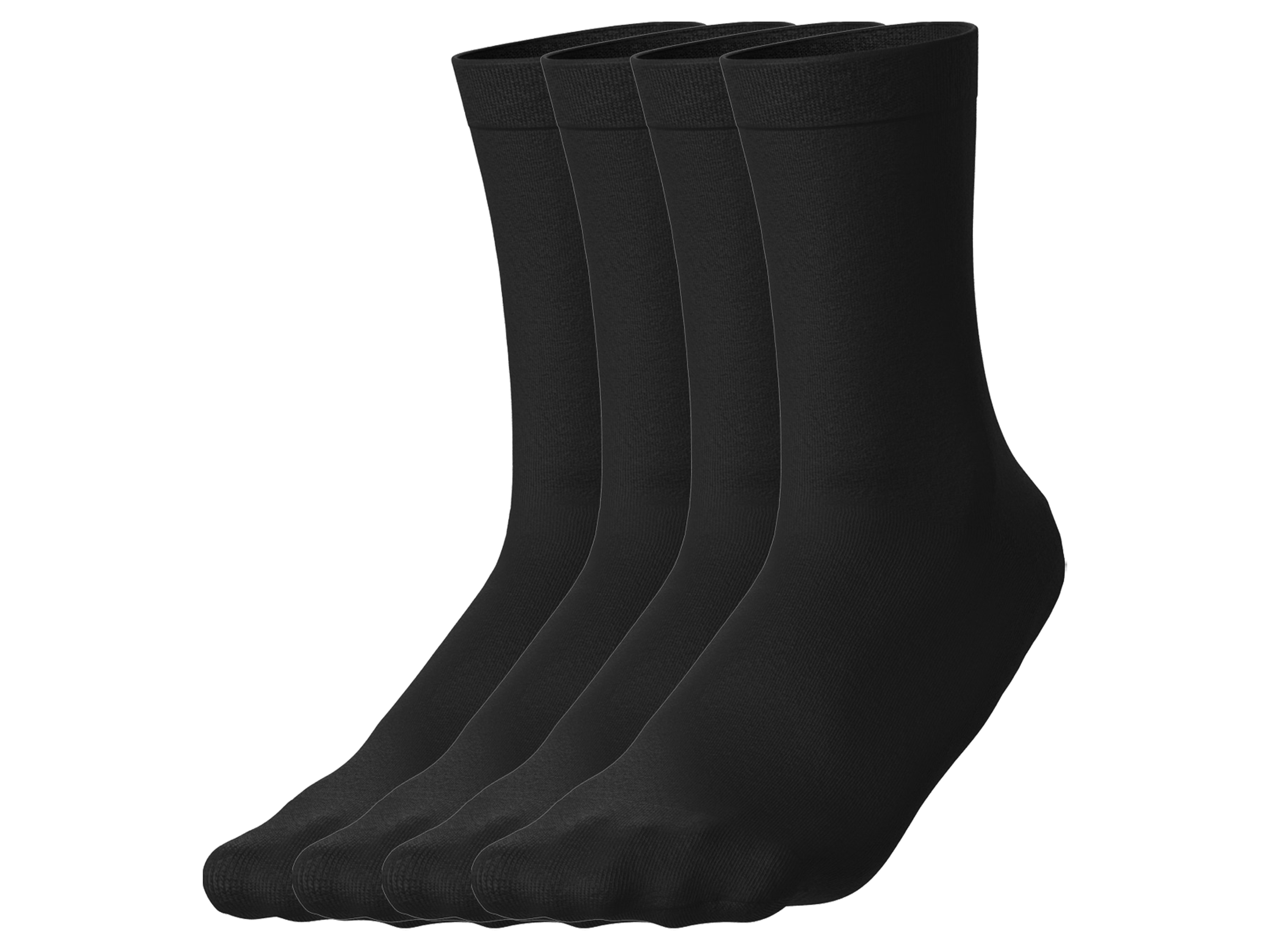esmara® Skarpetki damskie z biobawełną, 4 pary 