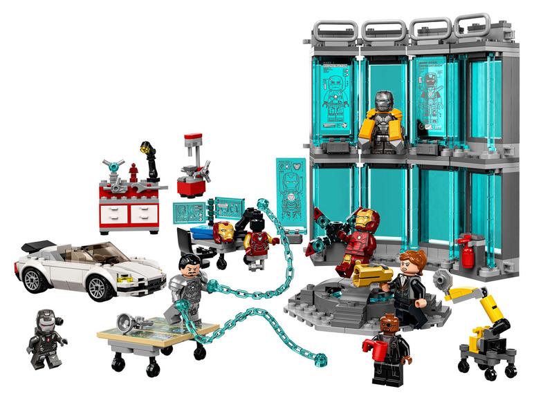 Pełny ekran: LEGO® Marvel Super Heroes 76216 Zbrojownia Iron Mana - zdjęcie 3