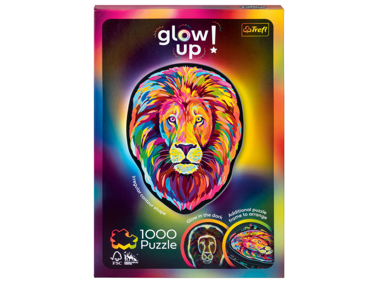 Pełny ekran: Trefl Puzzle Glow up w neonowych kolorach, 1000 elementów - zdjęcie 5
