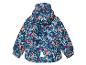 Kurtka dziecięca z kapturem w kwiatowy wzór.