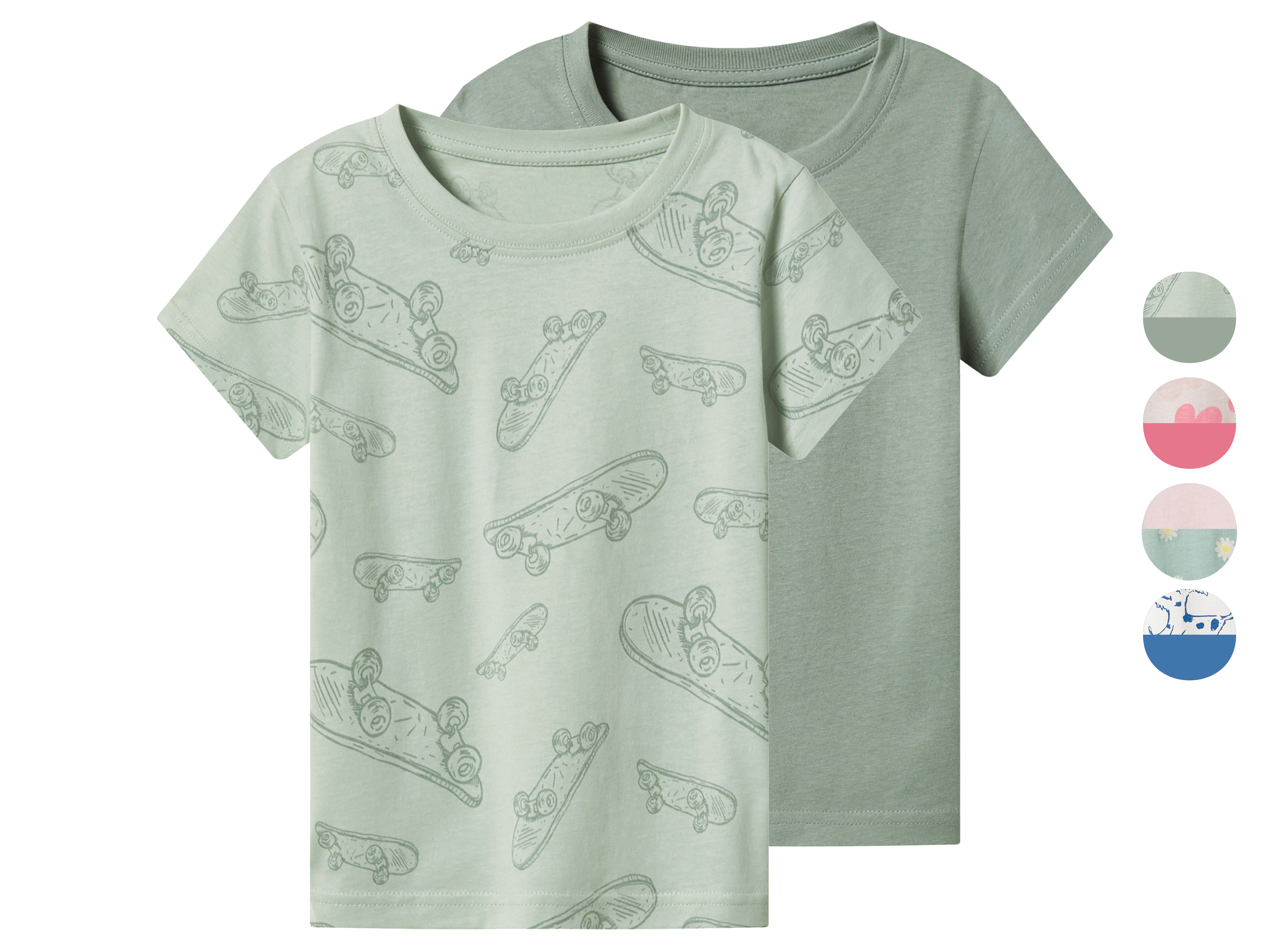 lupilu® Zestaw 2 t-shirtów dziecięcych z bawełny