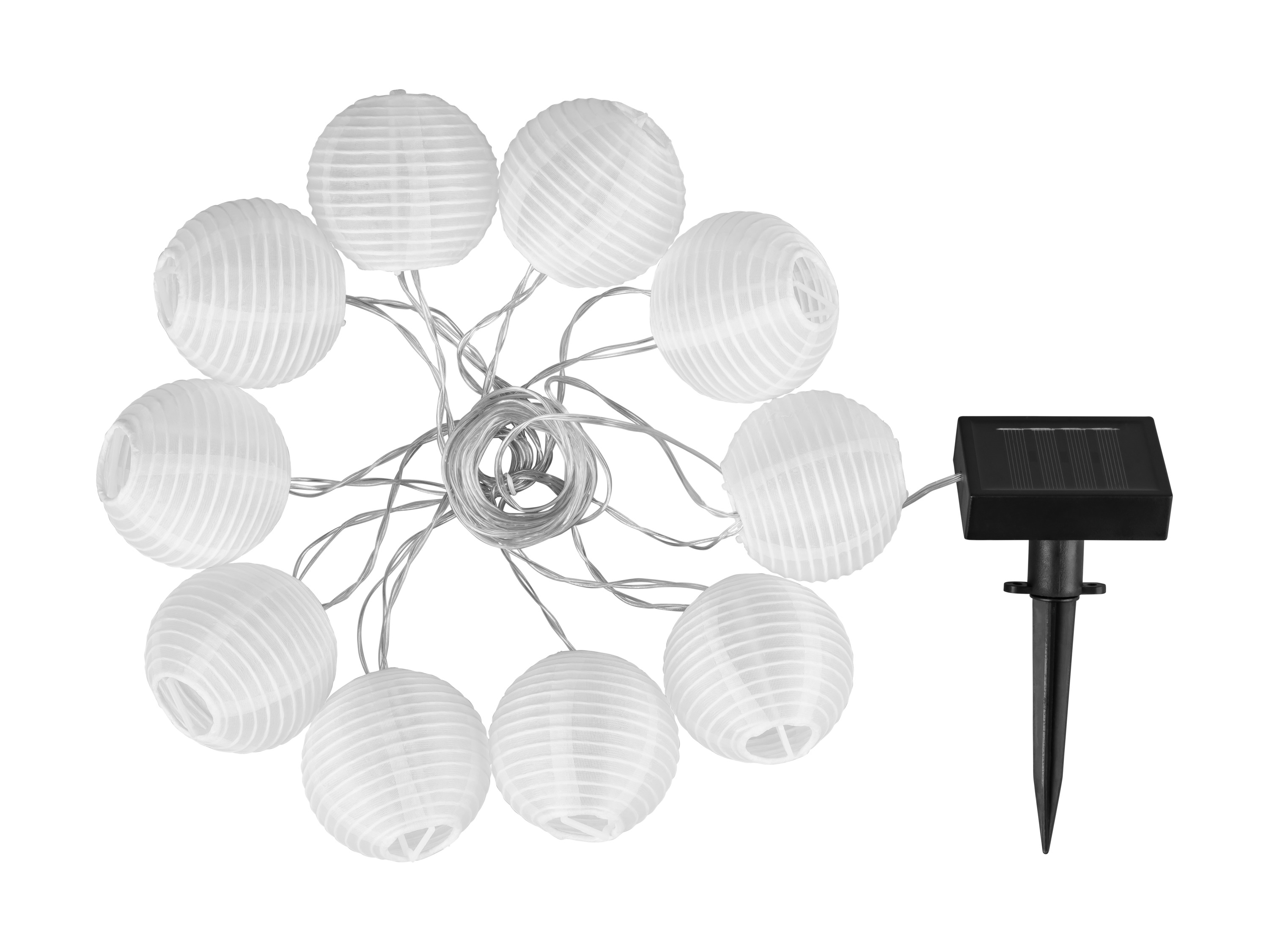 LIVARNO® Solarny łańcuch świetlny letni (Lampion/ biały)
