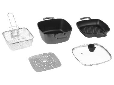 SILVERCREST® Wielofunkcyjny zestaw z odlewu aluminium, 5-elementowy