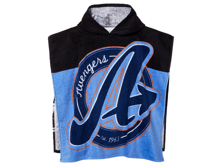 Szlafrok z kapturem z nadrukiem Avengers.