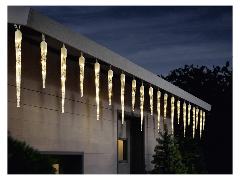 Pełny ekran: LIVARNO home Girlanda świetlna 128 LED, sople lodu - zdjęcie 4