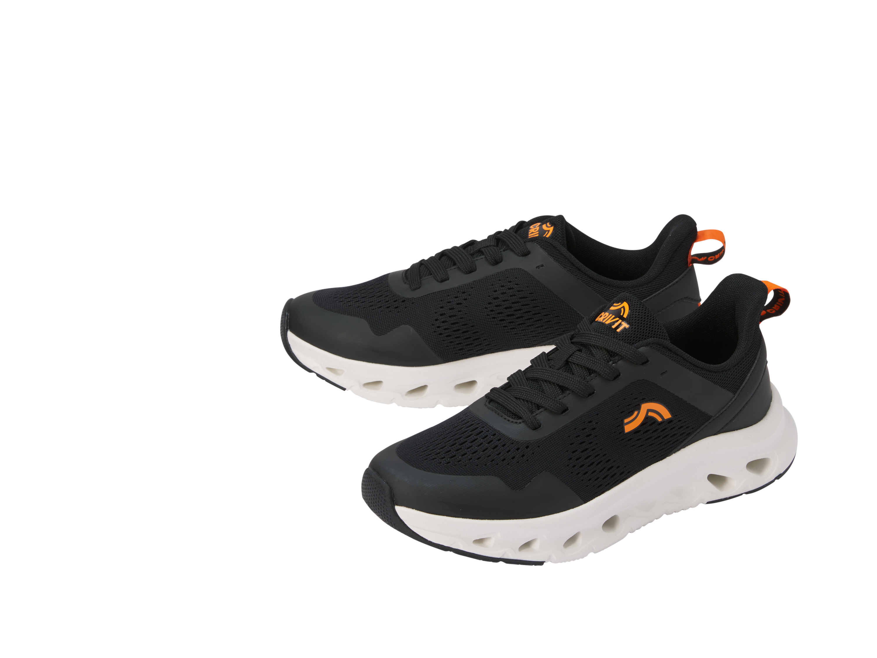 CRIVIT Buty sportowe damskie (Czarny/ pomarańczowy, 40)