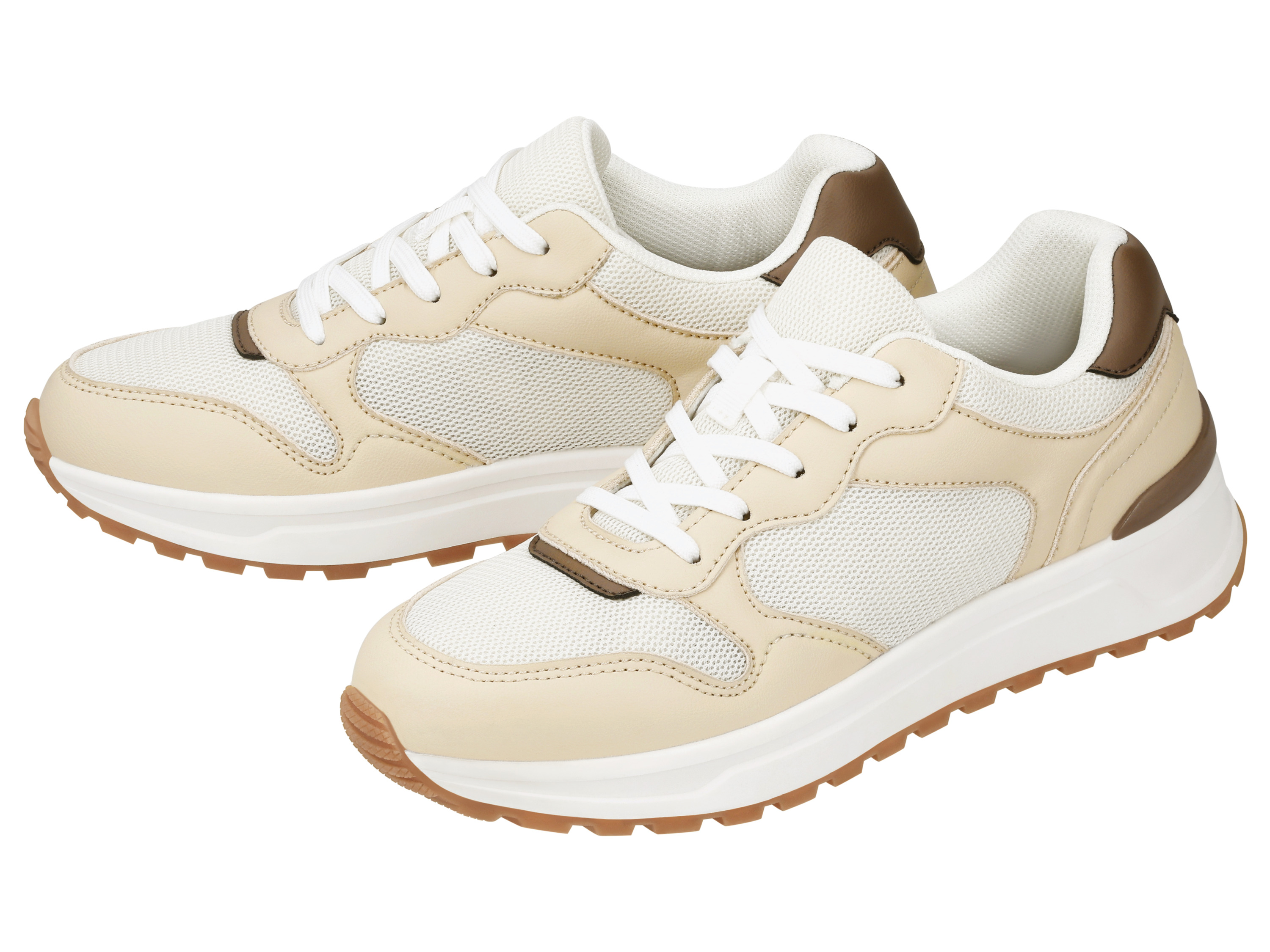 esmara® Buty sneakersy damskie (Beżowy/taupe, 37)