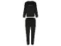 Damski czarny welurowy dres z logo MEXX