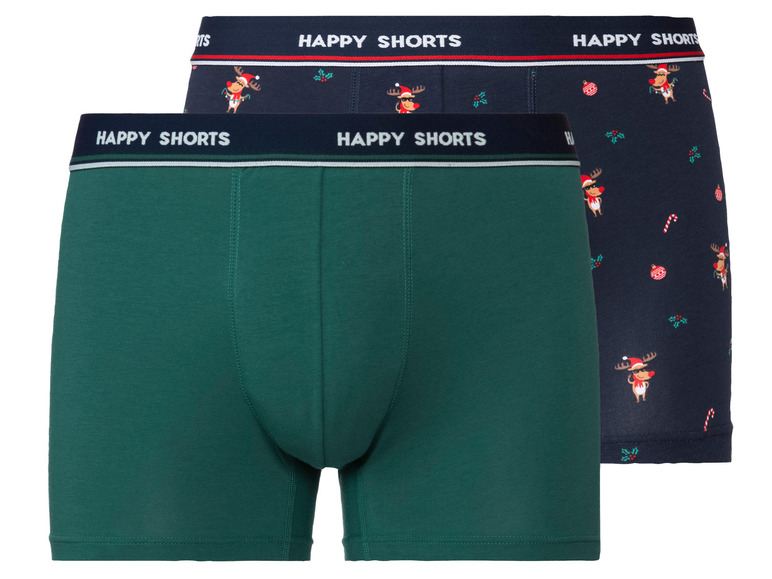 Pełny ekran: Happy Shorts Majtki bokserki męskie z motywami świątecznymi, 2 pary - zdjęcie 6