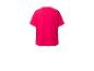 Różowy t-shirt z krótkim rękawem.