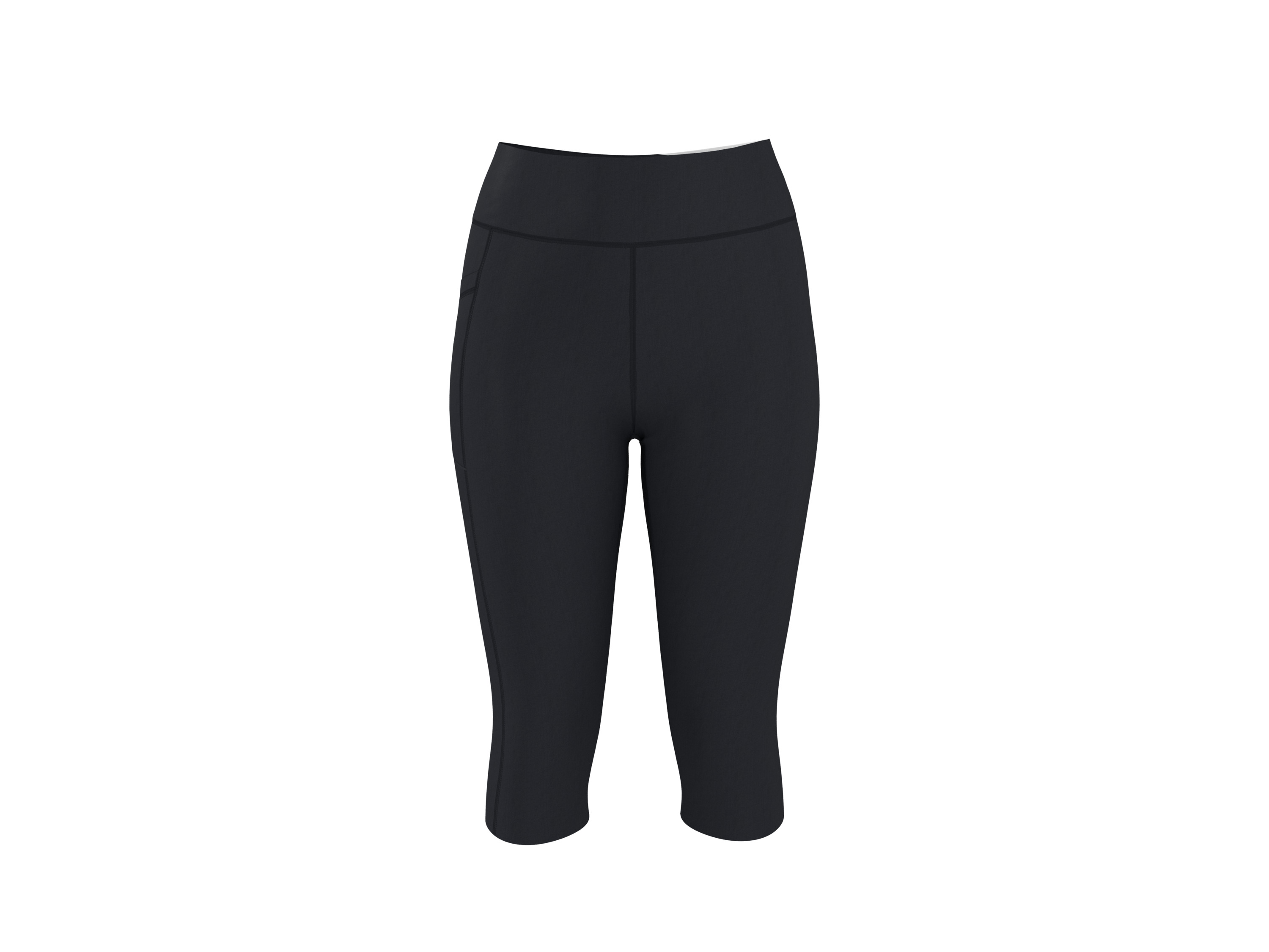 CRIVIT Spodnie funkcyjne capri damskie (Czarny, XS (32/34))