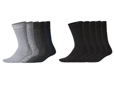 esmara® Skarpetki męskie z bawełną, 5 par
