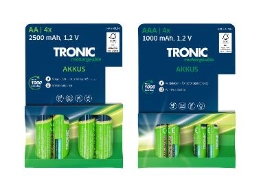 TRONIC® Akumulatorki Ni-MH Ready 2 Use, 4 sztuki