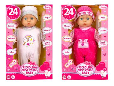 Bayer Design Lalka interaktywna Piccolina First Words Baby