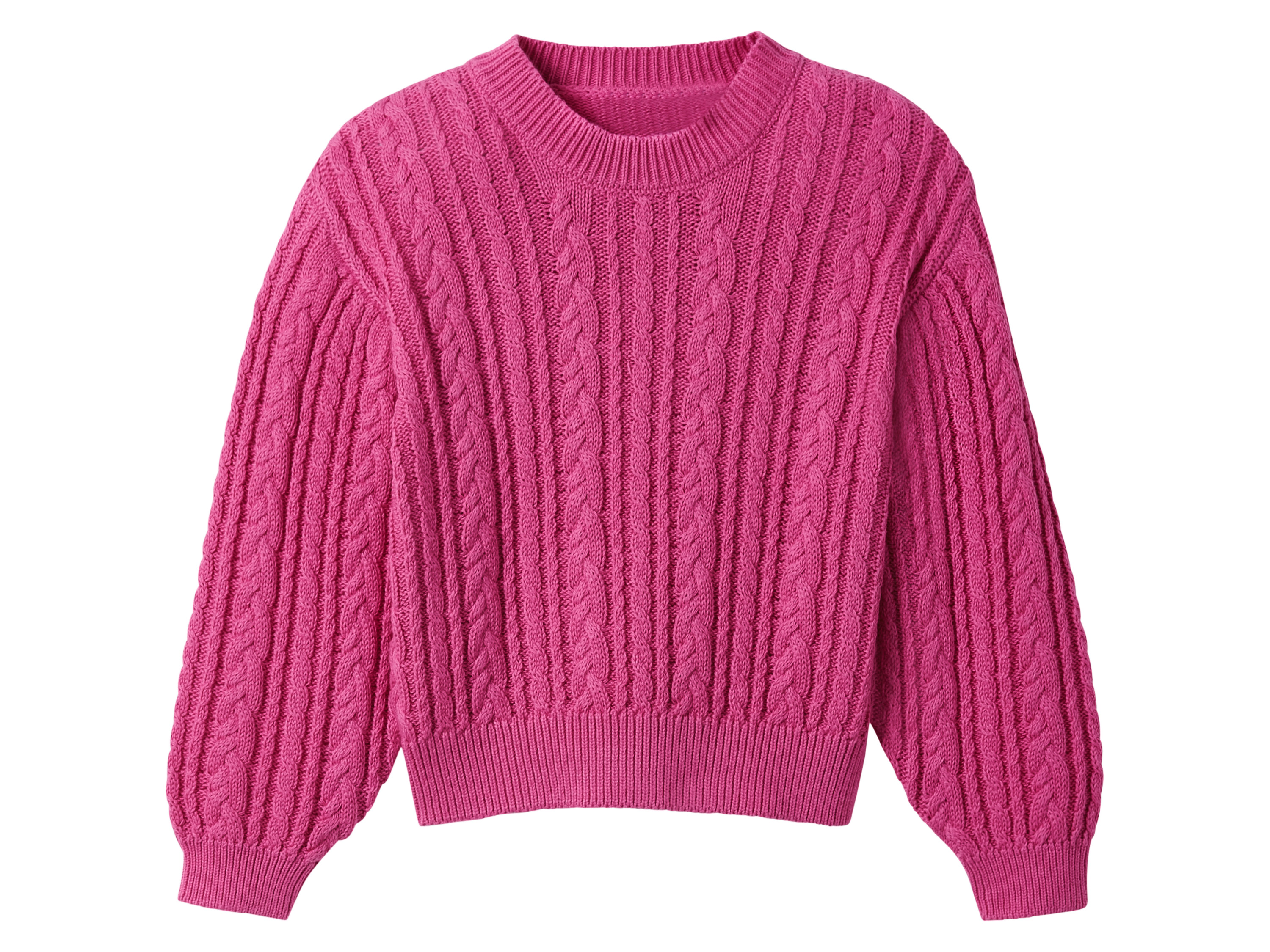lupilu® Sweter dziecięcy z bawełny (Różowy, 98/104)
